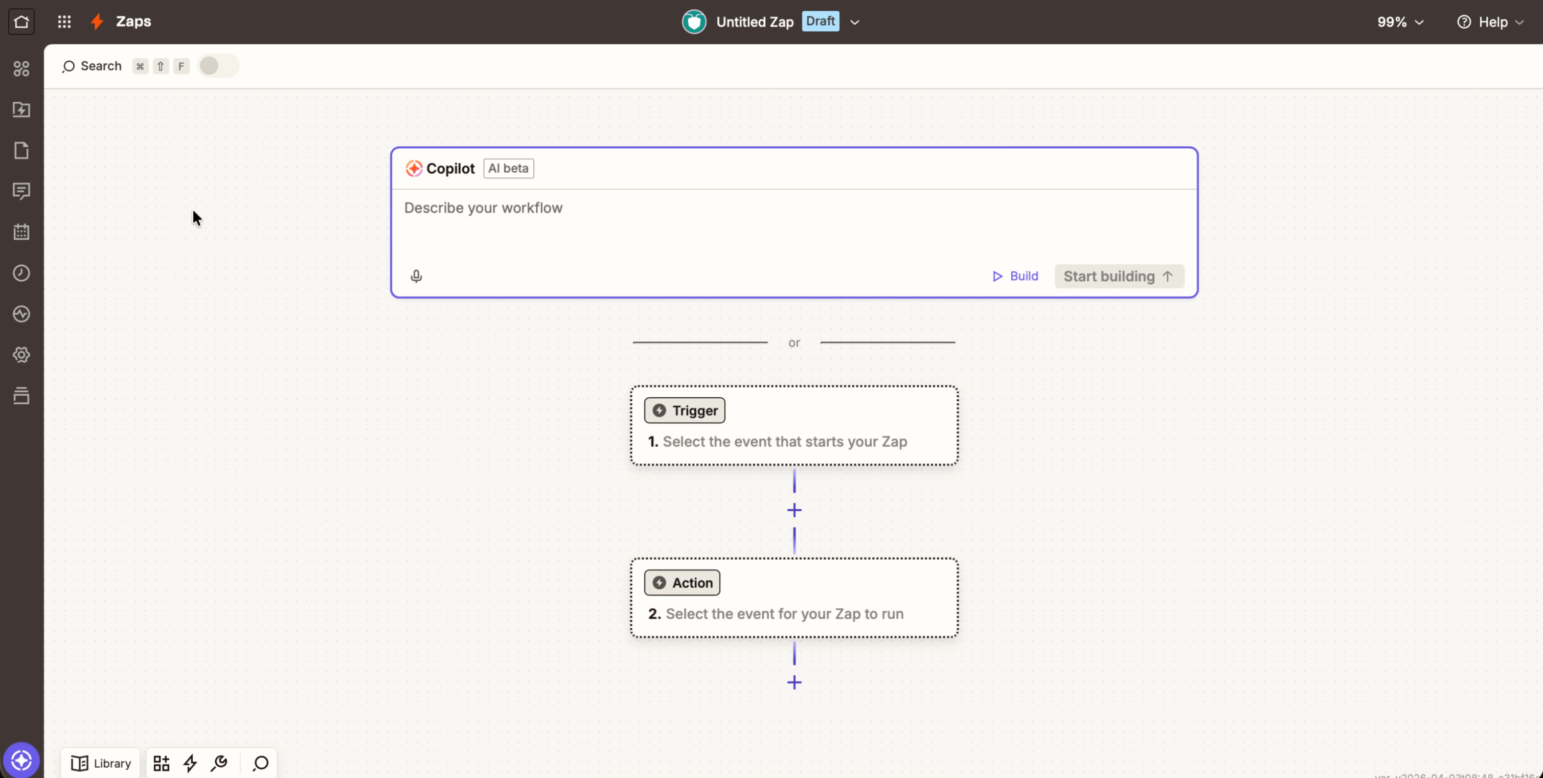 Zapier Configure step showing AntForms account connected and Continue button to proceed with form selection