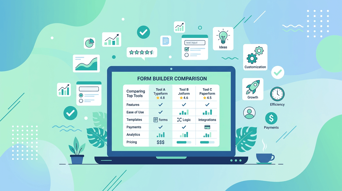 Top 5 Form Builders for Startups in 2026: Features & Pricing